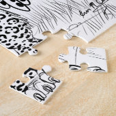 カラーユアオート魚釣りヒョウGriffin ジグソーパズル (側面)