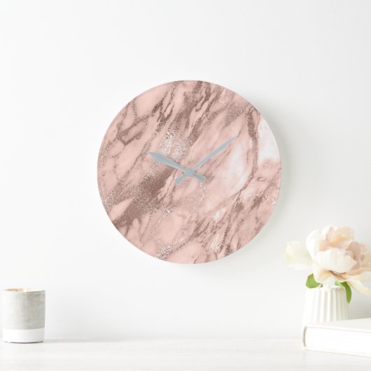 カラーラの大理石の赤面の細い粉の石 ラージ壁時計 (ホーム)