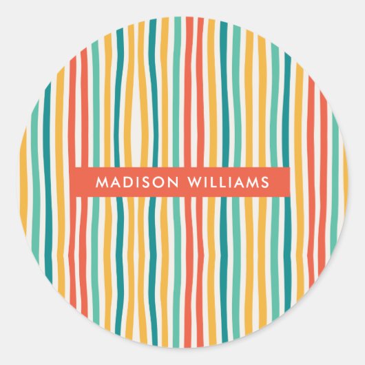 カラーラインクラシック丸シール ラウンドシール (正面)