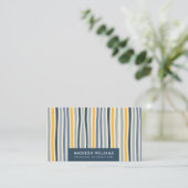 カラーラインスタイリッシュトレンディーモダン事業 名刺 (スタンド正面)