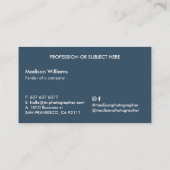 カラーラインスタイリッシュトレンディーモダン事業 名刺 (裏面)