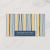 カラーラインスタイリッシュトレンディーモダン事業 名刺 (正面)