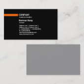 カラーライン – オレンジ 名刺 (正面/裏面)