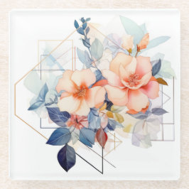 カラーライン フラワー: "私のキッチン" コースター