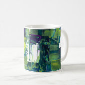 カラーラッシュ抽象油絵 VII マグカップ (正面右)