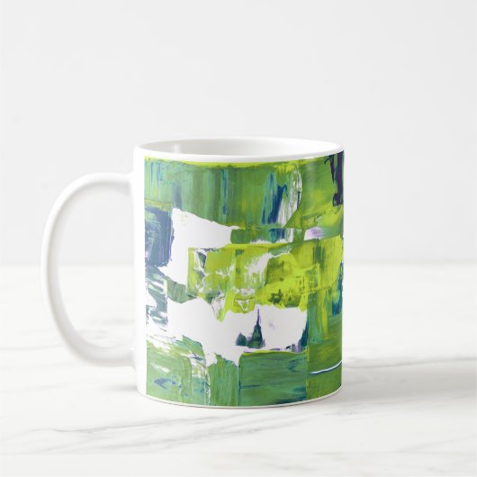 カラーラッシュ抽象油絵 VII マグカップ (左)