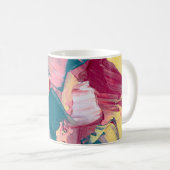 カラーラッシュ抽象油絵IV マグカップ (正面右)