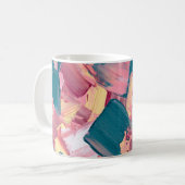 カラーラッシュ抽象油絵IV マグカップ (正面左)