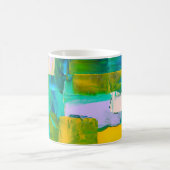 カラーラッシュ抽象油絵VIマグ コーヒーマグカップ (中央)