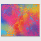 カラーラッピングのバースト紙 ラッピングペーパー (フラット)