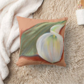 カラーリリーと葉 クッション (ブランケット)