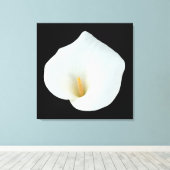 カラーリリーの花 庭のガーデン写真 キャンバスプリント (インサイチュ (ウッドフロア))