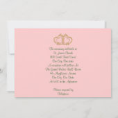 カラーリリー結婚式招待状 エレガント 招待状 (裏面)