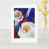 カラーリリー カード (黄色い花)