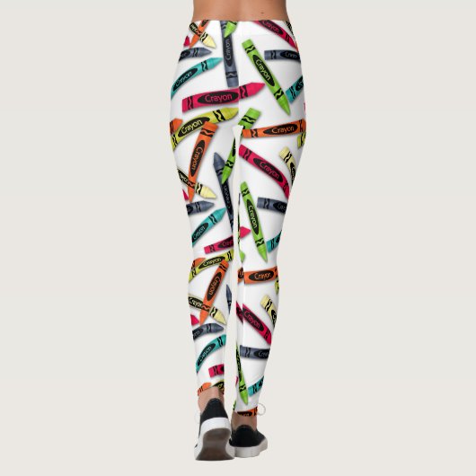 カラーリングのクレヨン、カスタマイズあなたは色のレギンス レギンス (裏面)