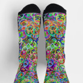 カラーリングや輪 – 落書き ソックス (上部)