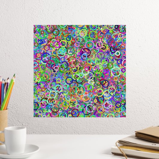 カラーリングや輪 – 落書き 箔ポスター (インサイチュ (デスク2))