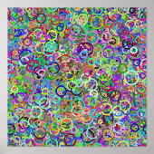 カラーリングや輪 – 落書き 箔ポスター (正面)