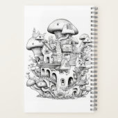 カラーリングアートパッド、ノートブックカバー、スケッチパッド ノートブック (裏面)