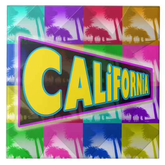 「カラーリングカリフォルニア2」タイル タイル (正面)