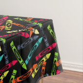 カラーリングクレヨン学校日先生ギフト テーブルクロス (インサイチュ)