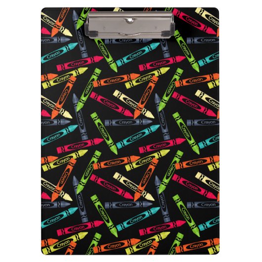 カラーリングクレヨン新学期 クリップボード (正面)