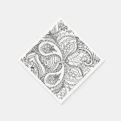 カラーリングフラワーアートニューデザインフローラ美学Fl スタンダードカクテルナプキン (角)