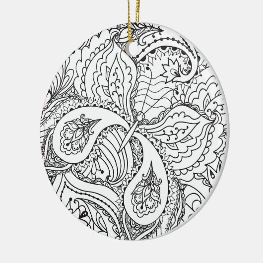 カラーリングフラワーアートニューデザインフローラ美学Fl セラミックオーナメント (左)