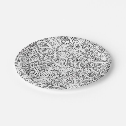 カラーリングフラワーアートニューデザインフローラ美学Fl ペーパープレート (アングル)