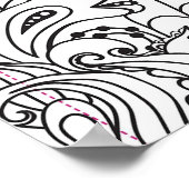 カラーリングフラワーアートニューデザインフローラ美学Fl ポスター (角)