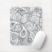 カラーリングフラワーアートニューデザインフローラ美学Fl マウスパッド (マウス)