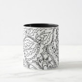 カラーリングフラワーアートニューデザインフローラ美学Fl マグカップ (中央)