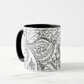 カラーリングフラワーアートニューデザインフローラ美学Fl マグカップ (正面左)