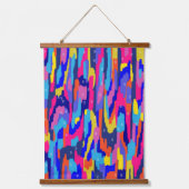 カラーリングブック抽象芸術アート 吊り下げ型タペストリー (正面)