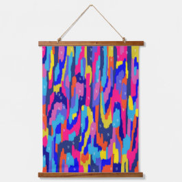 カラーリングブック抽象芸術アート 吊り下げ型タペストリー