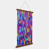 カラーリングブック抽象芸術アート 吊り下げ型タペストリー (傾斜あり)
