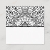 カラーリングブック、カラーリングブックのアンチストレス スクエア名刺 (裏面)