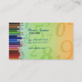 カラーリングペンシルプレスクール先生名刺 名刺 (裏面)