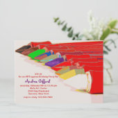 カラーリングペン招待状 招待状 (スタンド正面)