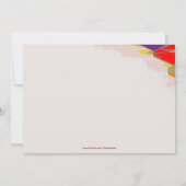 カラーリングペン招待状 招待状 (裏面)