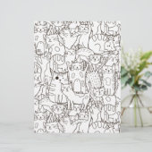 カラーリングページキャッツニャースクラップブック紙 (スタンド正面)