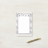 カラーリングページクリスマスビレッジ一覧 ポストイット (デスク上)