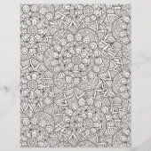 カラーリングページサマーガーデンスクラップブック紙 (正面)