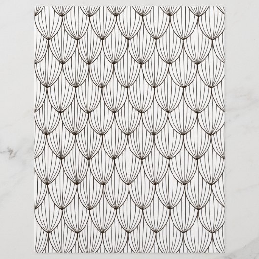 カラーリングページシングル花びらスクラップブック紙 (正面)