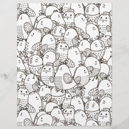 カラーリングページモーニングチャープスクラップブック紙