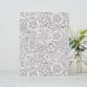 カラーリングページワイルドフラワースクレープブック紙 (スタンド正面)