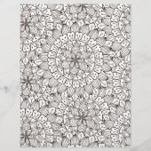 カラーリングページ花びら抽象芸術スクラップブック紙 (正面)