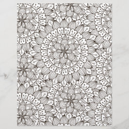 カラーリングページ花びら抽象芸術スクラップブック紙