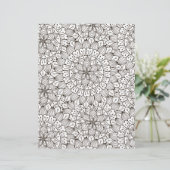 カラーリングページ花びら抽象芸術スクラップブック紙 (スタンド正面)