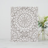 カラーリングページ葉デイジースクラップブック紙 (スタンド正面)